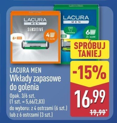 Wkłady zapasowe do golenia Men promocja w Aldi