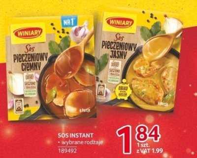 Sos instant Winiary wybrane rodzaje promocja w Selgros