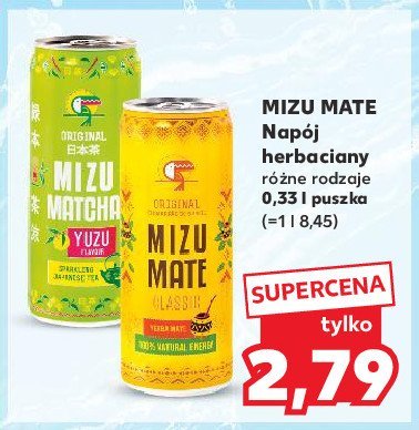 Napój Mizu matcha yuzu promocja