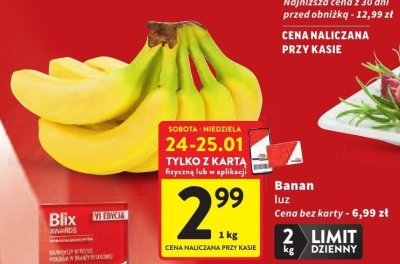 Banan luz promocja w Intermarche