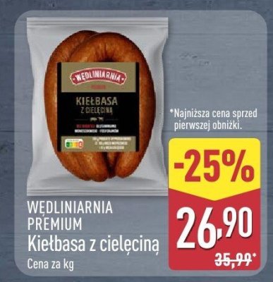 Kiełbasa z cielęciną promocja w Aldi