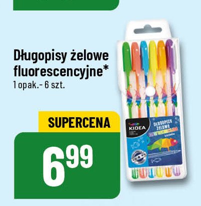 Długopis żelowy fluorescencyjne Kidea promocja