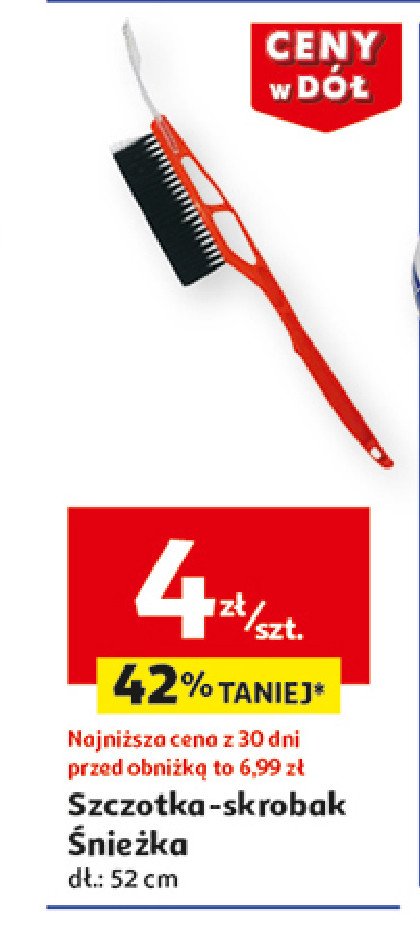 Szczotka-skrobak śnieżka 52 cm promocja