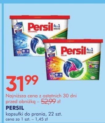 Kapsułki do prania PERSIL promocja w Super-Pharm