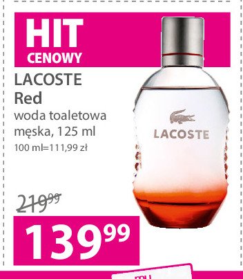 Woda perfumowana Lacoste red promocja
