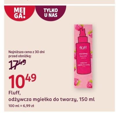 Odżywcza mgiełka do twarzy Fluff promocja w Rossmann