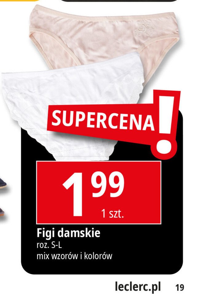 Figi damskie s-l promocja w Leclerc