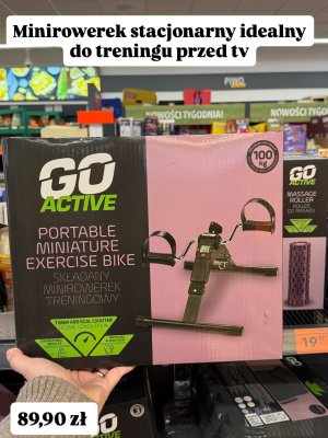 Minirowerek stacjonarny treningowy promocja w Biedronka
