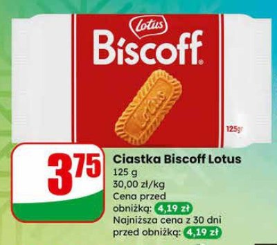 Ciastka Biscoff Lotus promocja w Dino