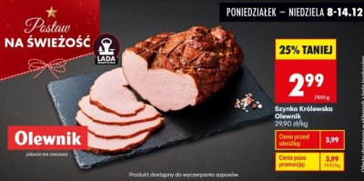 Szynka Królewska  promocja w Biedronka