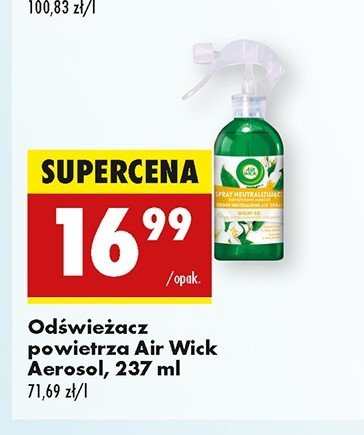 Odświeżacz powietrza fresh dew & white jasmine Air wick promocja w Biedronka