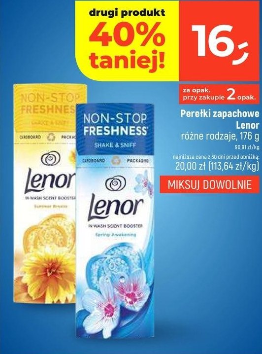 Perełki zapachowe summer breeze Lenor promocja