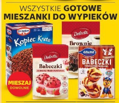 Mieszanki do wypieków gotowe wszystkie rodzaje Kaufland promocja w Kaufland