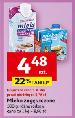 Mleko zag臋szczone nies艂odzone Gosty艅 promocja