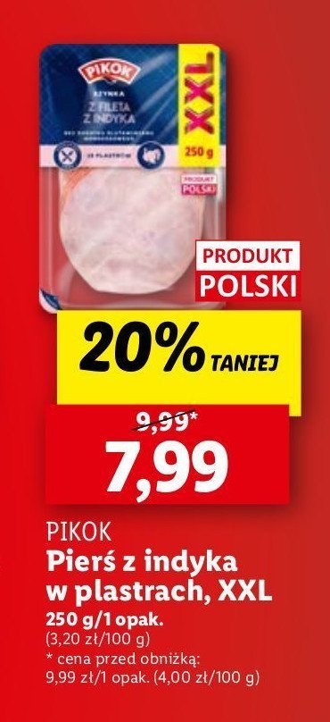 Szynka z fileta z indyka Pikok promocja