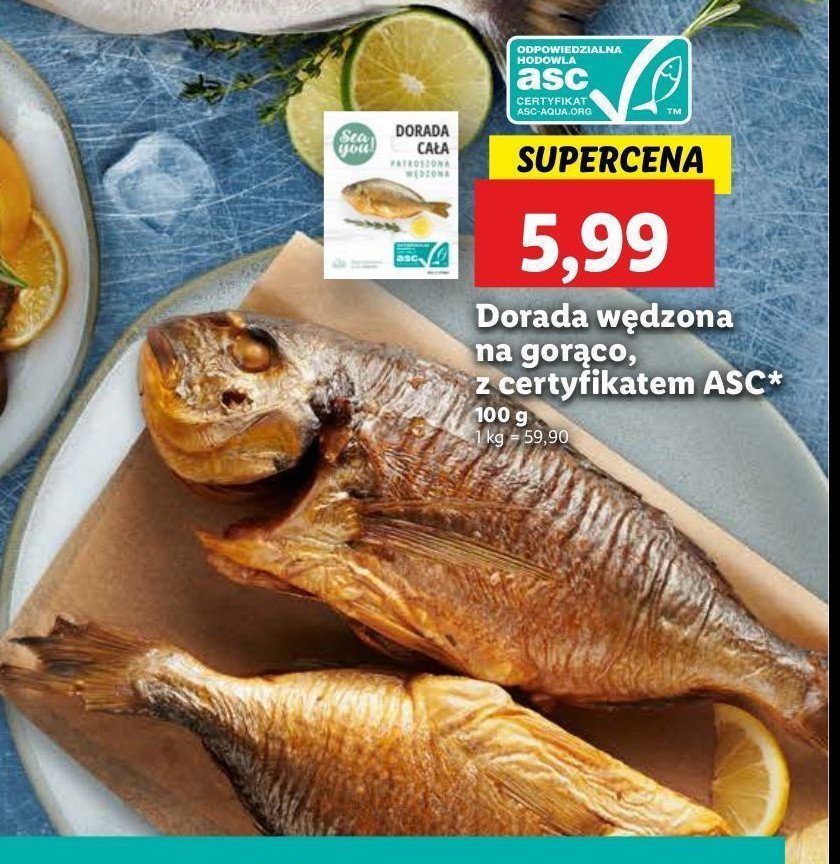 Dorada wędzona na gorąco Sea you! promocja w Lidl