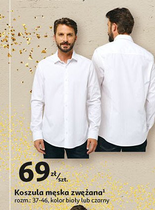 Koszula męska 37/38-45/46 biała Auchan inextenso promocja