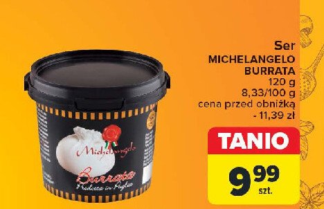 Ser burrata MICHELANGELO promocja w Carrefour