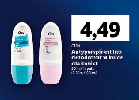 Dezodorant sensitive Cien promocja