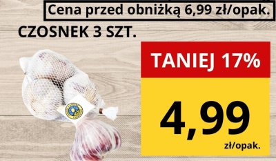 Czosnek bio promocja w Supeco