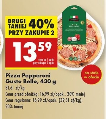Pizza pepperoni Gustobello promocja