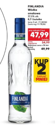 Wódka FINLANDIA smakowa 37,5% alk. 0,7 l butelka promocja w Kaufland