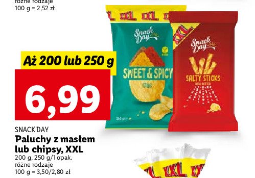 Chipsy sweet & spicy Snack day promocja