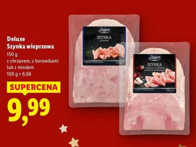 Szynka wieprzowa z chrzanem, z borowikami lub z miodem promocja w Lidl