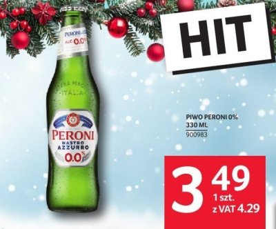 Piwo Peroni 0% 330ML promocja w Selgros