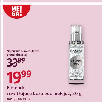 Baza pod makijaż rozświetlająca Bielenda make-up academie promocja w Rossmann