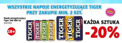 Napój energetyzujący Tiger promocja w Prim Market