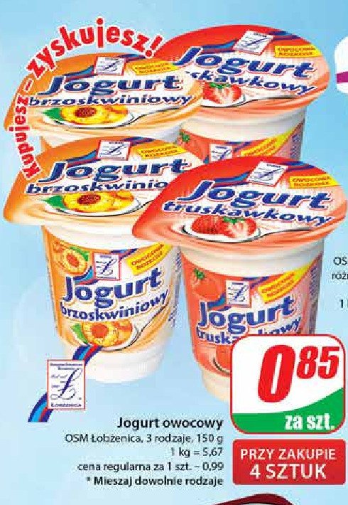 Jogurt truskawka promocja