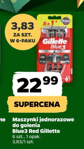 Maszynka do golenia red & white Gillette promocja