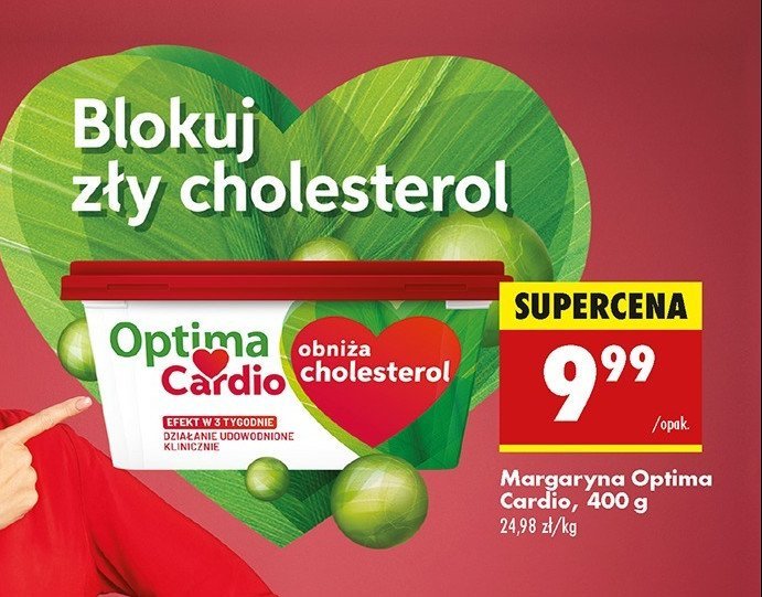 Margaryna Optima cardio Optima kruszwica promocja w Biedronka