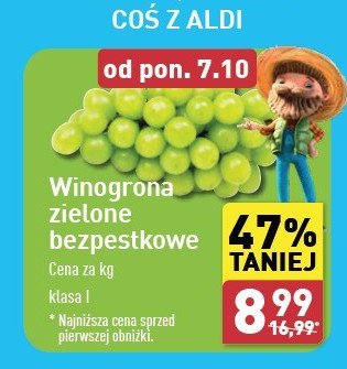 Winogrona zielone promocja