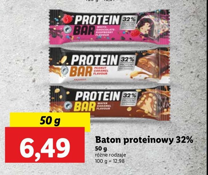 Baton white chocolate raspberry PROTEIN BAR promocja