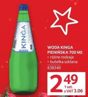 Woda Kinga Pienińska 700ML promocja w Selgros