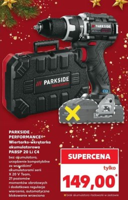 Wiertarko-wkrętarka akumulatorowa PARKSIDE PERFORMANCE promocja w Kaufland