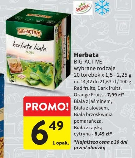 Herbata dark fruits Big-active promocja