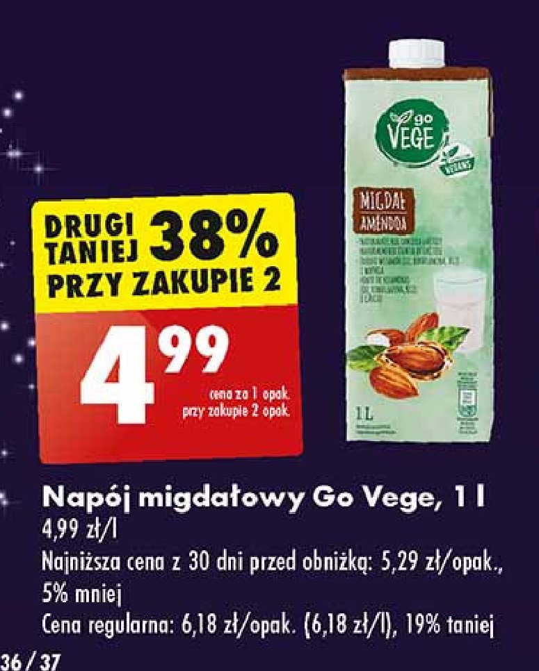 Napój migdałowy Govege promocja