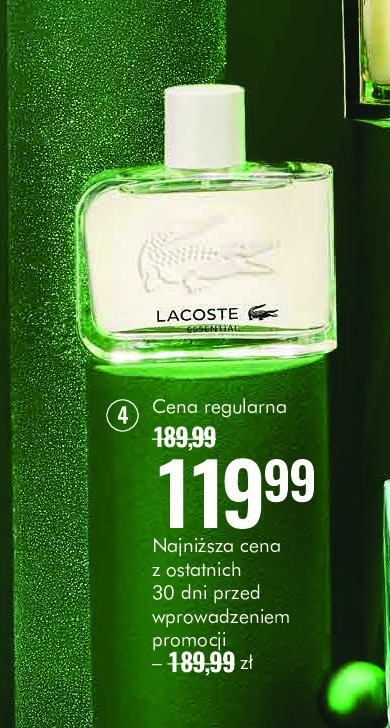 Woda toaletowa Lacoste essential promocja w Super-Pharm