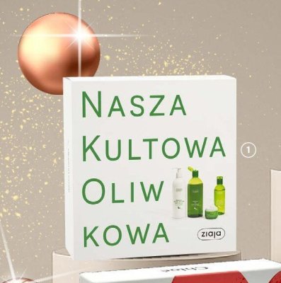 Zestaw ZIAJA Oliwkowa: płyn micelarny 200 ml + żel pod prysznic 500 ml + mleczko do ciała 400 ml + krem do twarzy 50 ml promocja w Hebe