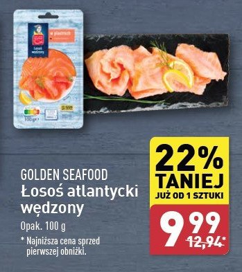 Łosoś wędzony Golden seafood promocja w Aldi