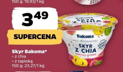 Jogurt Skyr z chia promocja w Netto