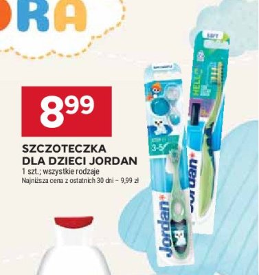 Szczoteczka dla dzieci 9+ Jordan hello smile promocja