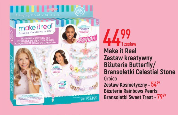 Zestaw kreatywny bi偶uteria butterfly Make it real promocja