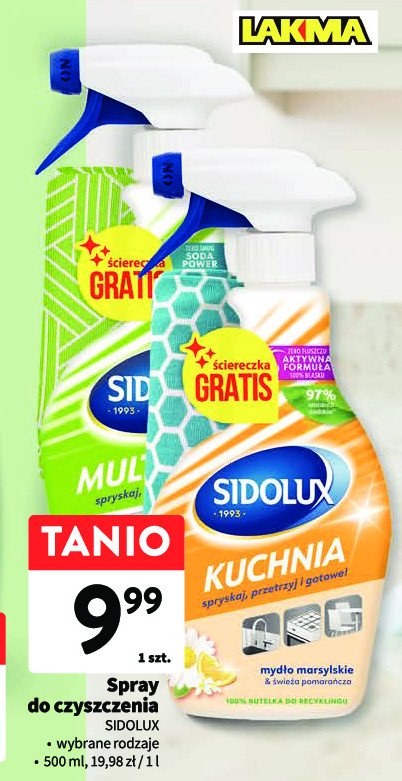 Spray do kuchni Sidolux promocja
