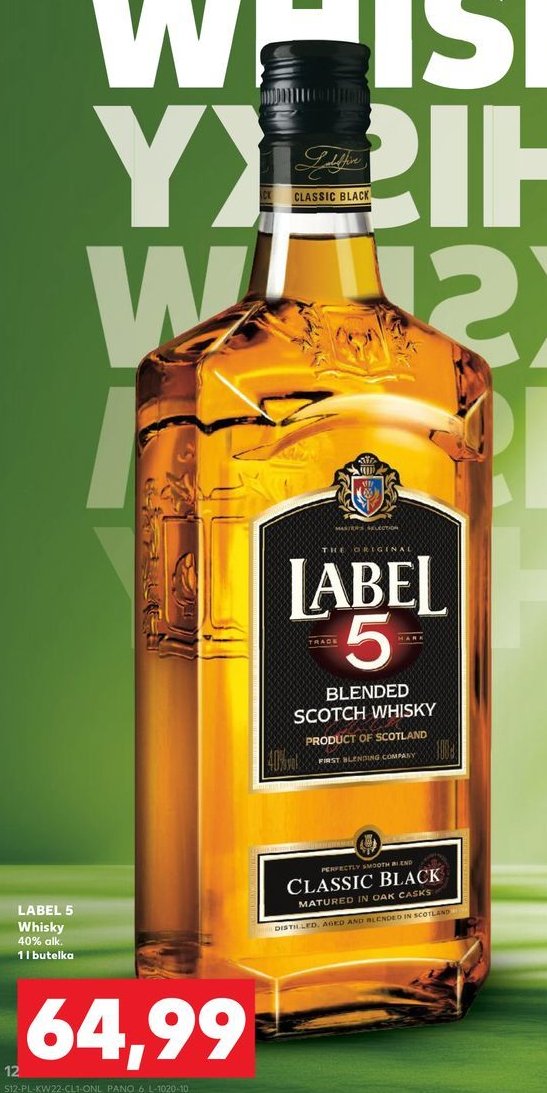Whisky Label 5 promocja w Kaufland