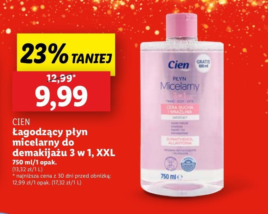 Płyn micelarny 3w1 Cien promocja