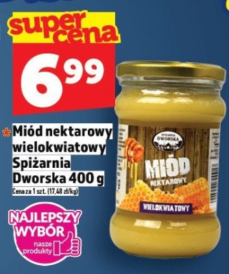 Miód nektarowy wielokwiatowy Spiżarnia Dworska 400g promocja w TOPAZ